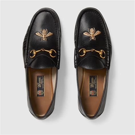 gucci bee shoes loafers|gucci fur loafer.